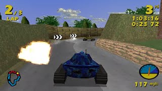 Tank Racer Gameplay Bronze Cup (PSX) @oldisCOOL