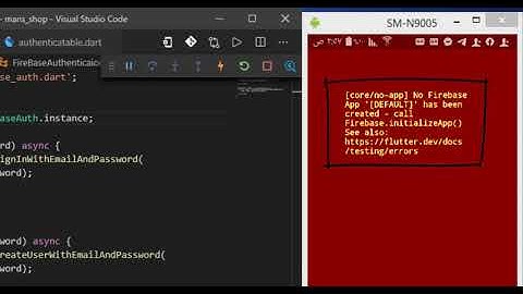 flutter [core/no-app] No Firebase App 