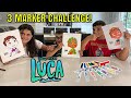 Luca Movie 3 Marker Challenge!!!