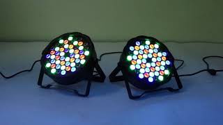 Led Flat Par 54X3W Lighting