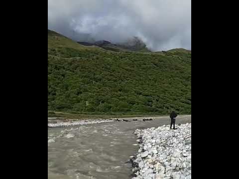 Crossing The River — Naya Kanga, Langtang Nepal