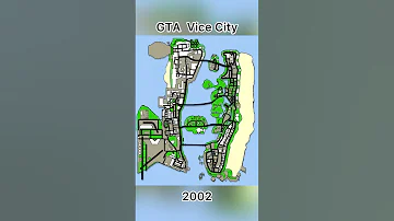 Evolution of GTA maps in GTA games #shorts #gta