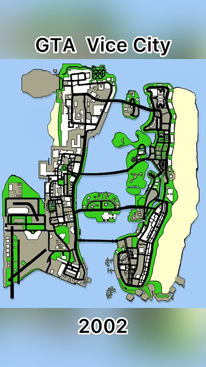 Evolution of GTA maps in GTA games #shorts #gta