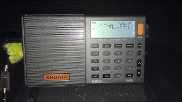XHDATA D-808 vs Eton Satellit: Radio Voz Missionaria 5940 kHz, Camboriu, Brazil