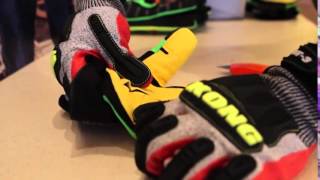 Ironclad KONG Men's High Visibility Rigger Impact Gloves — Lime