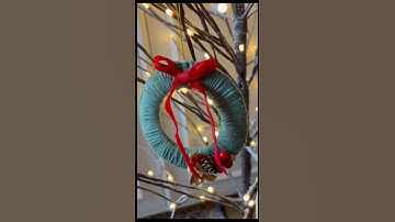 Day 18 ⛄️Wreath 🎄Advent Calendar #cristmasdecor #adventcalendar #handmadeornaments #christmas