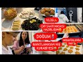 DOĞUM🤰🏼KIZLARI ÇAYA ÇAĞIRDIM🥳ENFES MASAMIZ💃ASLA BAYATLAMAYAN KIŞ KURABİYESİ🍪VLOG