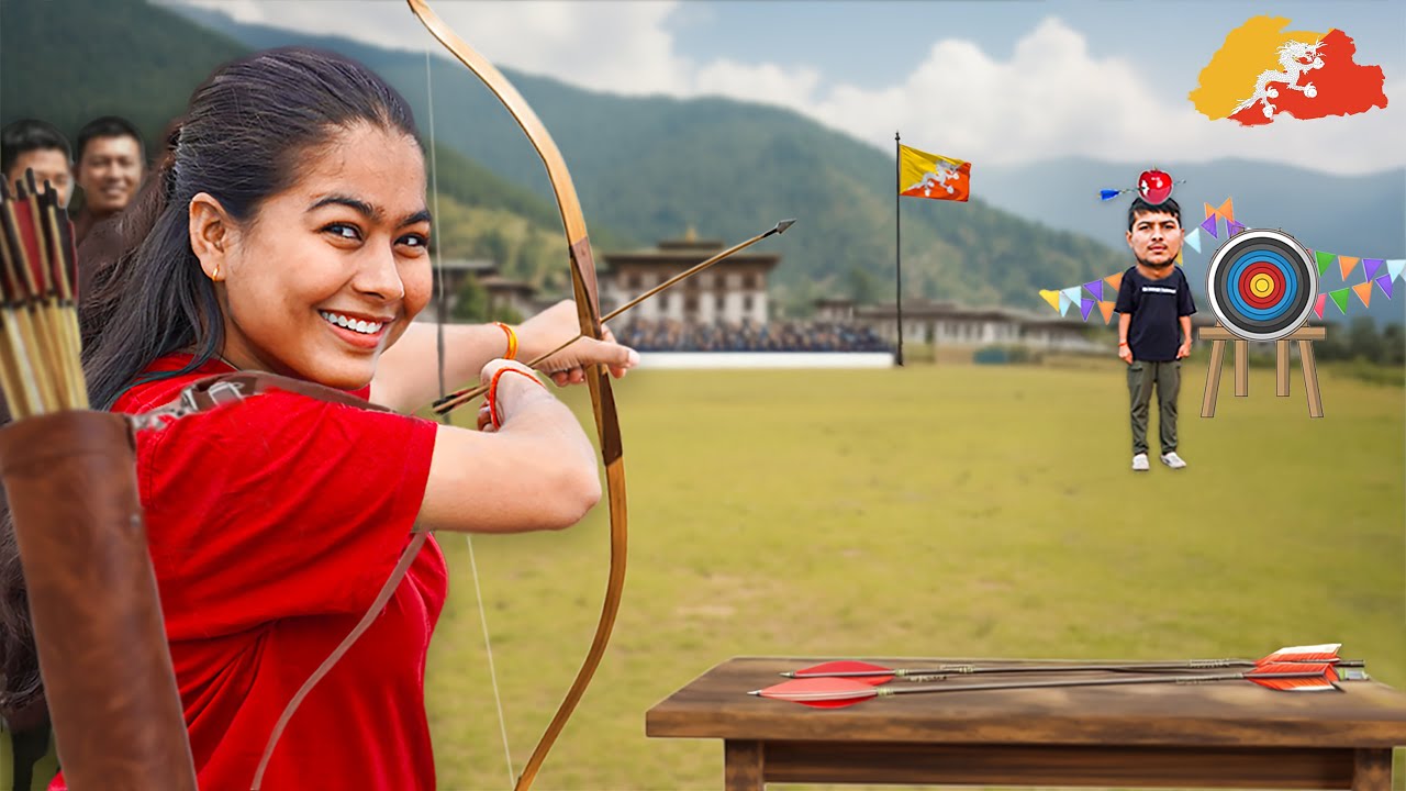 Can I Hit 🎯 a Target❓in Bhutan 🇧🇹 | Exploring 𝗧𝗵𝗶𝗺𝗽𝗵𝘂 & Tried the 🏹(𝗔𝗿𝗰𝗵𝗲𝗿𝘆) 𝗕𝗵𝘂𝘁𝗮𝗻 𝗡𝗮𝘁𝗶𝗼𝗻𝗮𝗹 𝗚𝗮𝗺𝗲  !