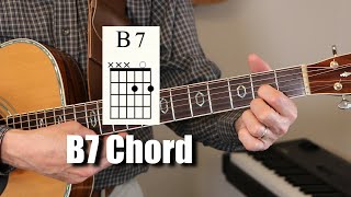 Simple B7 Chord - play with two fingers - good for beginners