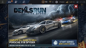 DEVILSRUN Alpine Storm (Porsche 918 Spyder) - NFS No Limits Chapter 1