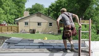 Solar-Panel Shingles in Zack Giffins Tiny House