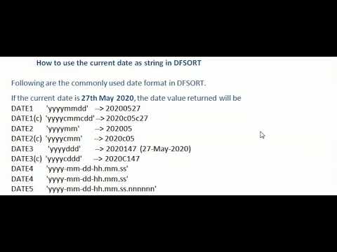 Jcl - Sort Part4 (Date Handling) - Youtube
