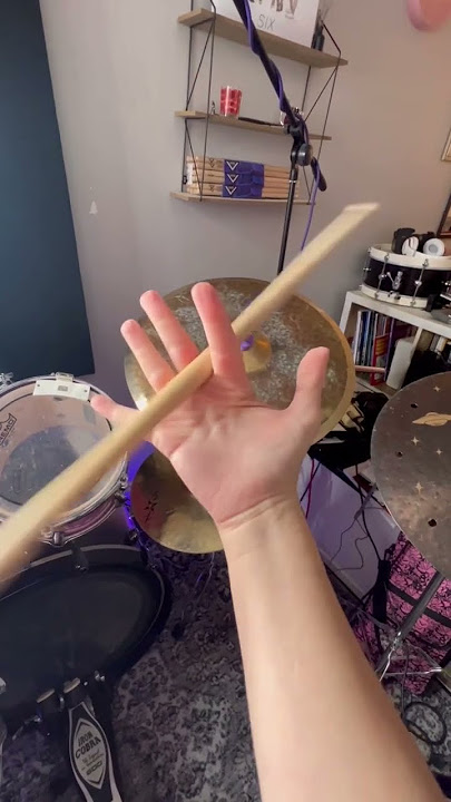 Drum lesson - How to twirl a drum stick! Not essential when learning drums but a bit of fun!