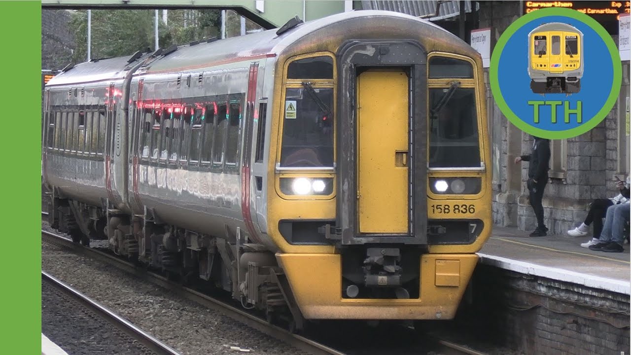 Dosbarth 158 yn Penybont ar Ogwr Class 158 at Bridgend YouTube