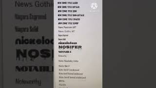 Alphabet Of Numbers And Fonts V2