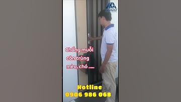 Cửa lưới xếp lá nhôm loại 1 cánh dành cho cửa đi! Hotline: 0906 986 068