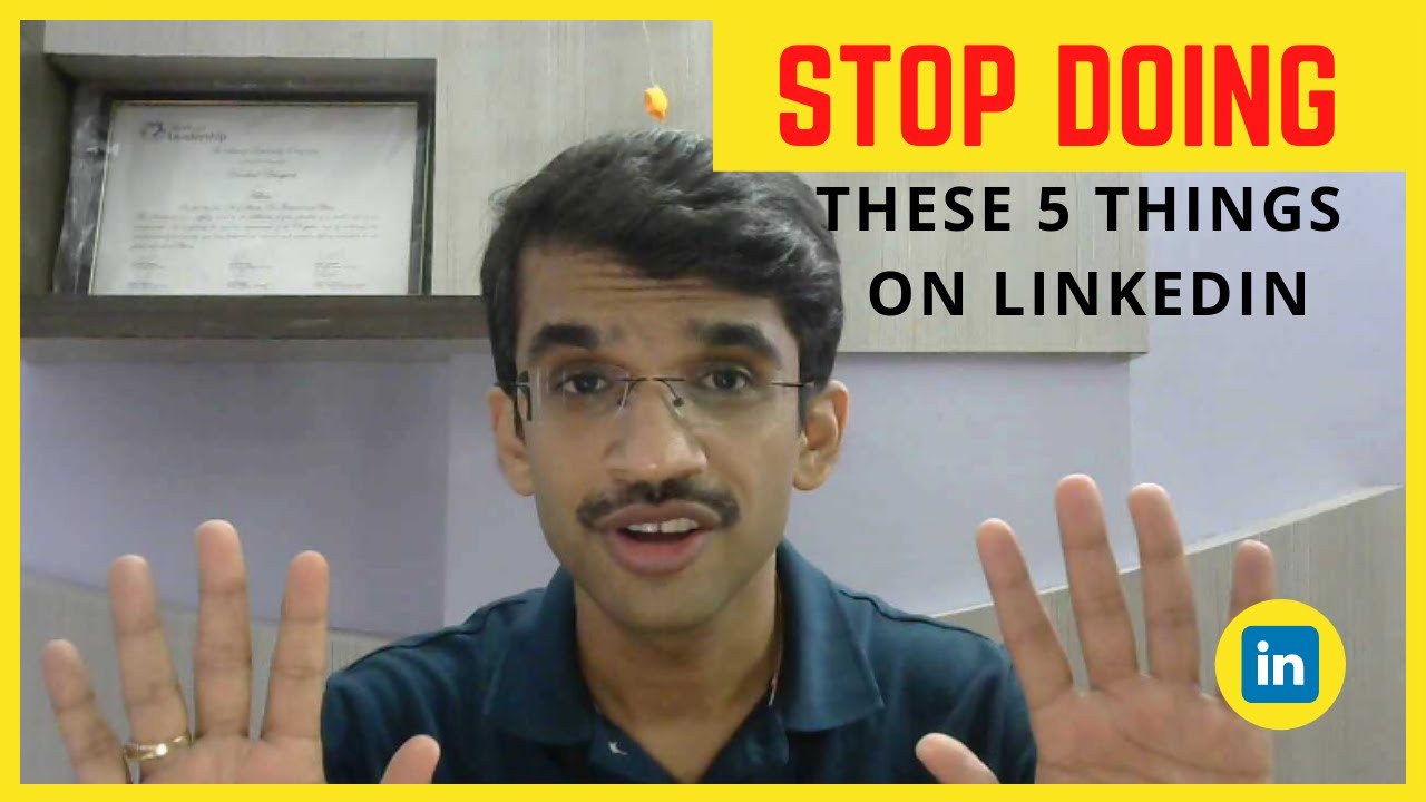 Stop Doing these 5 things on LinkedIn - YouTube
