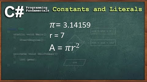 C# Constants and Literals Console Application Part 9 | Tagalog tutorial