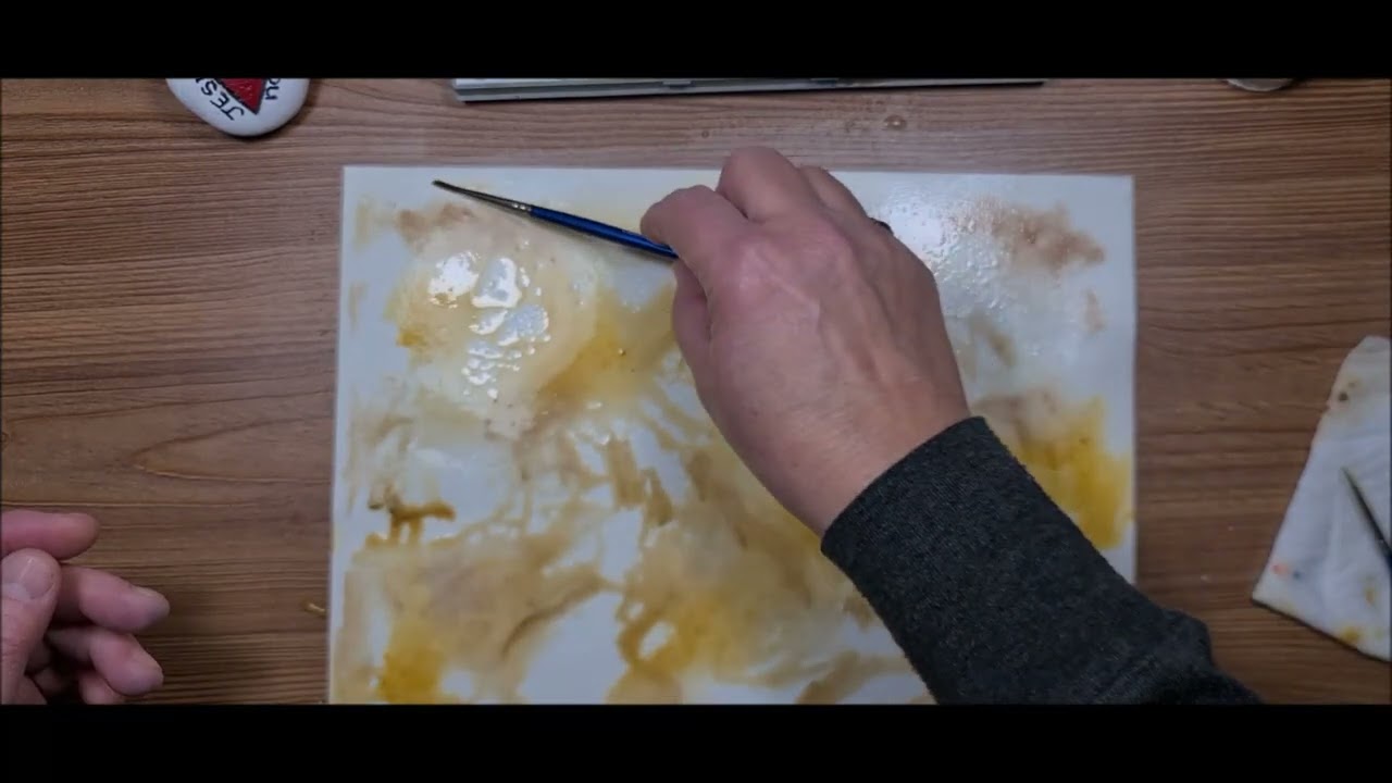 Watercolour Cardstock Backgrounds | Splodging Earth Tones