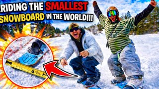 I Tried Riding the World’s Smallest Snowboard…