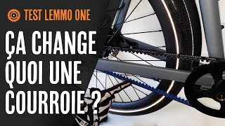 Test d'un vélo à courroie et assistance électrique le LEMMO ONE