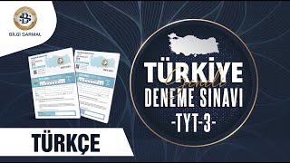 Bilgi Sarmal  Türkiye Geneli 3. Deneme Sınavı TYT ve AYT Soru Çözümleri 2024 - 2025