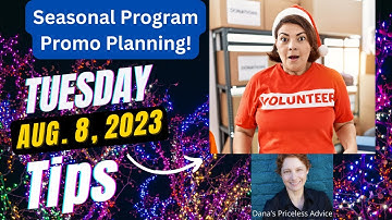 #TuesdayTips "Editorial Calendars for Planning Seasonal Programs!"