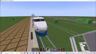 Minecraft MTR Mod Working Shinkansen timelapse