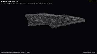Crystal (Snowflake) — 3D Cellular Automata Simulation