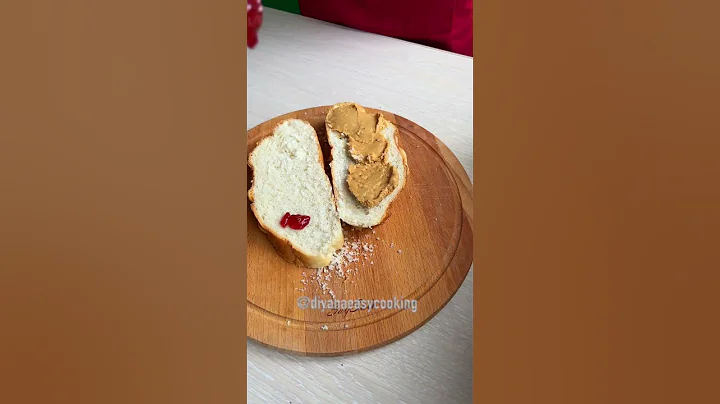 ASMR | Fried Peanut Butter & Jelly Sandwich Recipe | Easy Toast Recipe #shorts