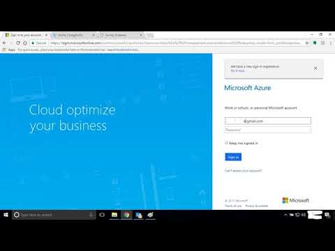 Microsoft Azure Login