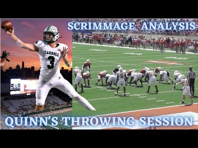 Texas Second ScrimmageAnalysis🏉 Quinn Ewers Throws To:  Phaizon Wilson/Evan Stewart/Armani Winfield