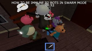 How To Be Immune In Piggy Swarm Mode! (God Mode) - Keep The Traitor Knife Forever!![Piggy Glitches]