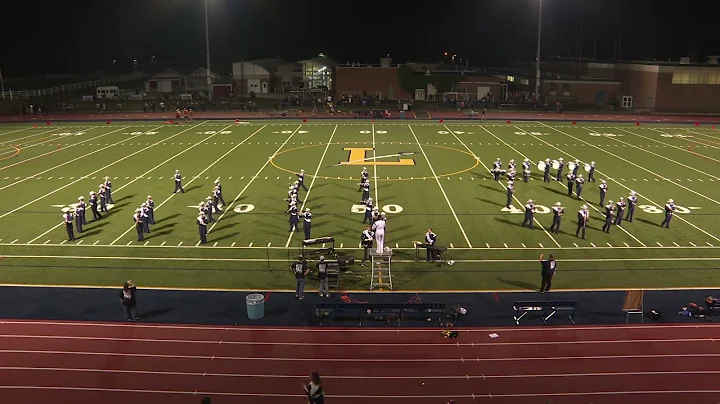 Ledyard High School Marching Band halftime perform...
