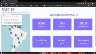 ReactJS: Site de Covid/Covid website @gabrielduete