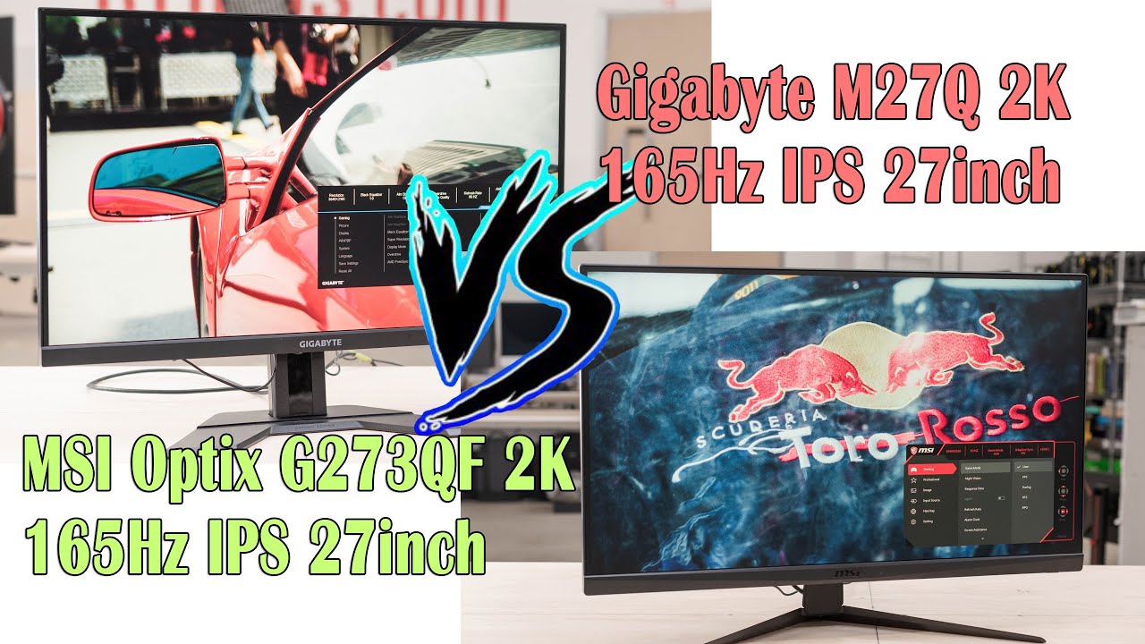 Compare Gigabyte M27Q Vs MSI Optix G273QF Monitor Gaming YouTube