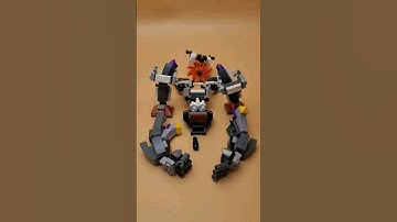 How to build a cute mecha with building blocks #buildingblocks #brickbuilder #moc #buildingbricks