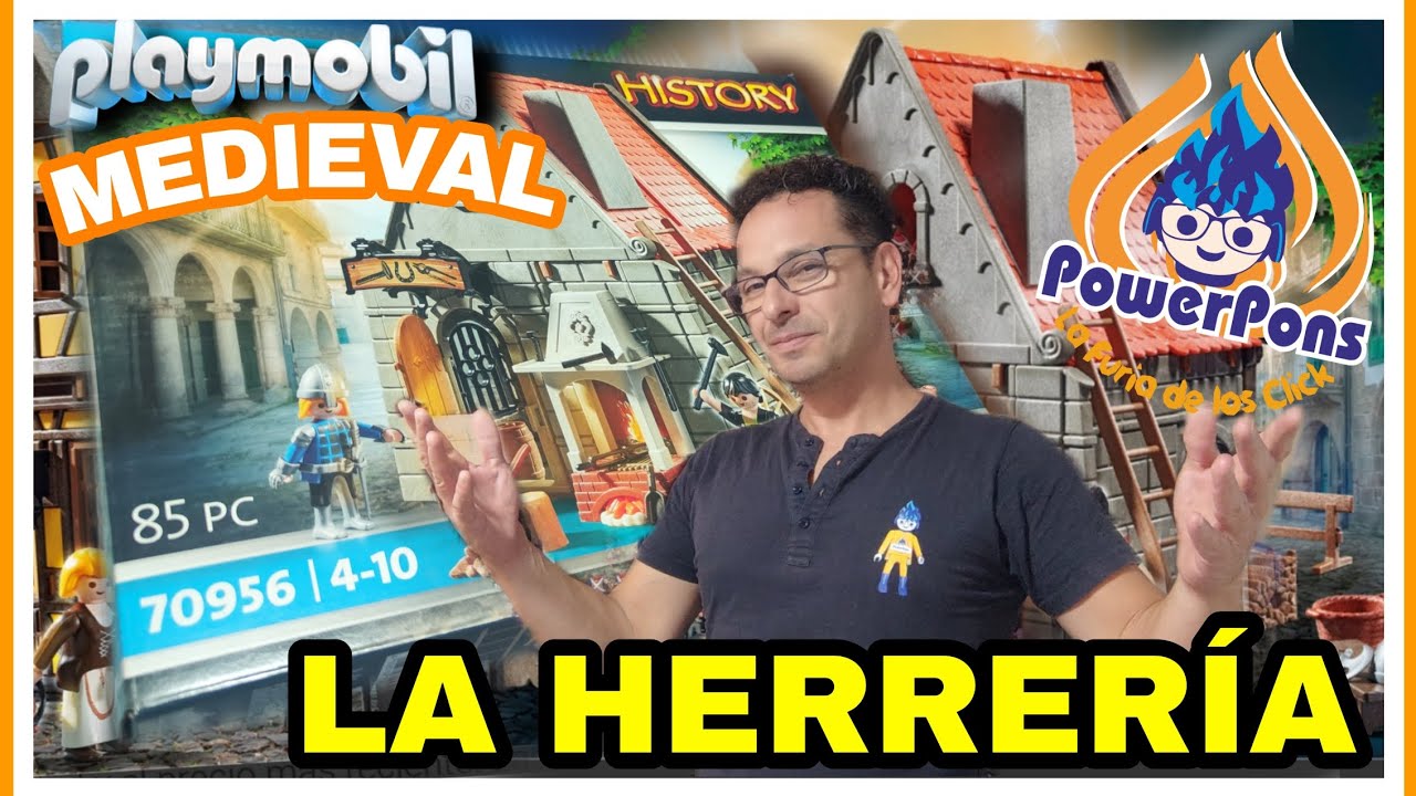 🗡️ PLAYMOBIL HISTORY MEDIEVAL, LA HERRERÍA 70956, REEDICIÓN AÑO 2022, COLECCIONISTAS DE PLAYMOBIL🗡️