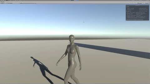 unity3d highlevel character rigging result