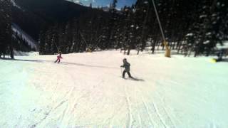 Kids skiing Keystone
