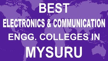 Best Electronics And Communication Engineering Colleges in Mysuru