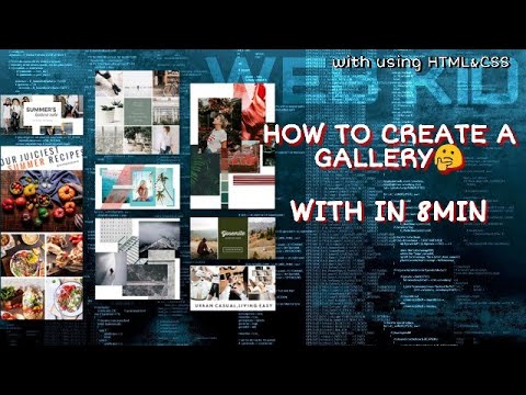 My Gallery|How To Create A Gallery Using HTML And CSS|Gallery Using ...