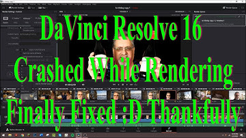 DaVinci Resolve 16 Crash While Rendering FIXED Finally!!!