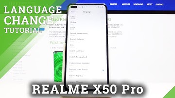 How to Set Up System Language in Realme X50 Pro- Change Device Language