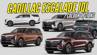 Athlete Statistics 2026 Cadillac Escalade IQL Premium Luxury Colors - All Paint Options - Images | AUTOBICS