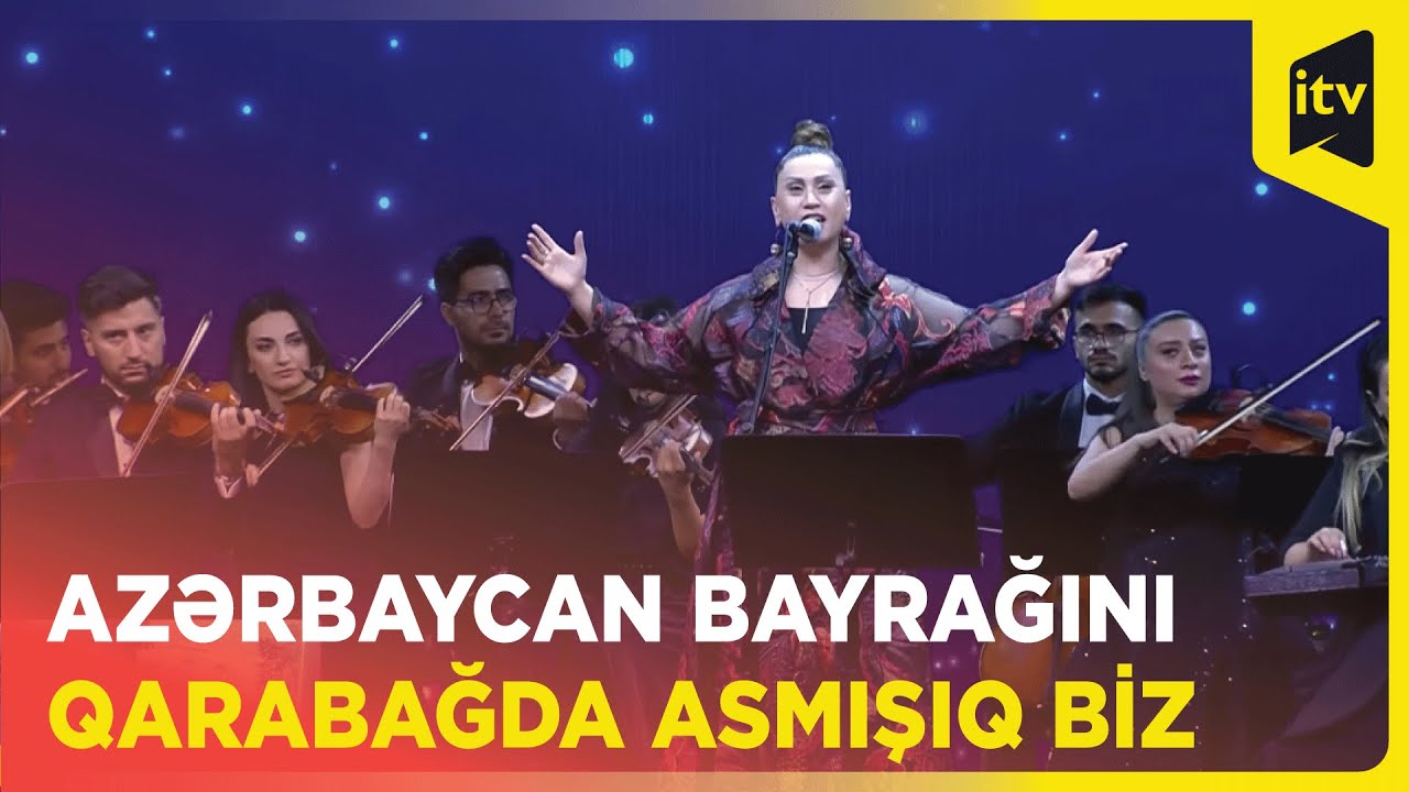 Azərin oxudu, zal ayaqda alqışladı: Türkün şanlı bayrağını Qarabağda asmışıq biz