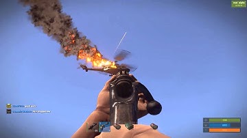 RUST Shooting helicopter down