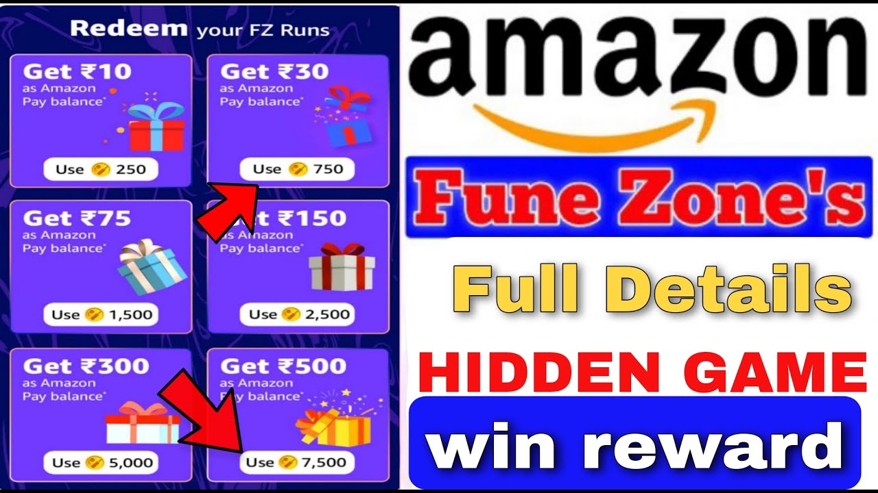 Amzon fun zone hidden game full details | FUN Zone me coin kese earn ...