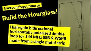 Hourglass loop antenna for 2 metres SSB and WSPR