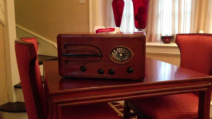 RCA Bluetooth Tube Radio Restored w New Amp and New Stereo Speakers